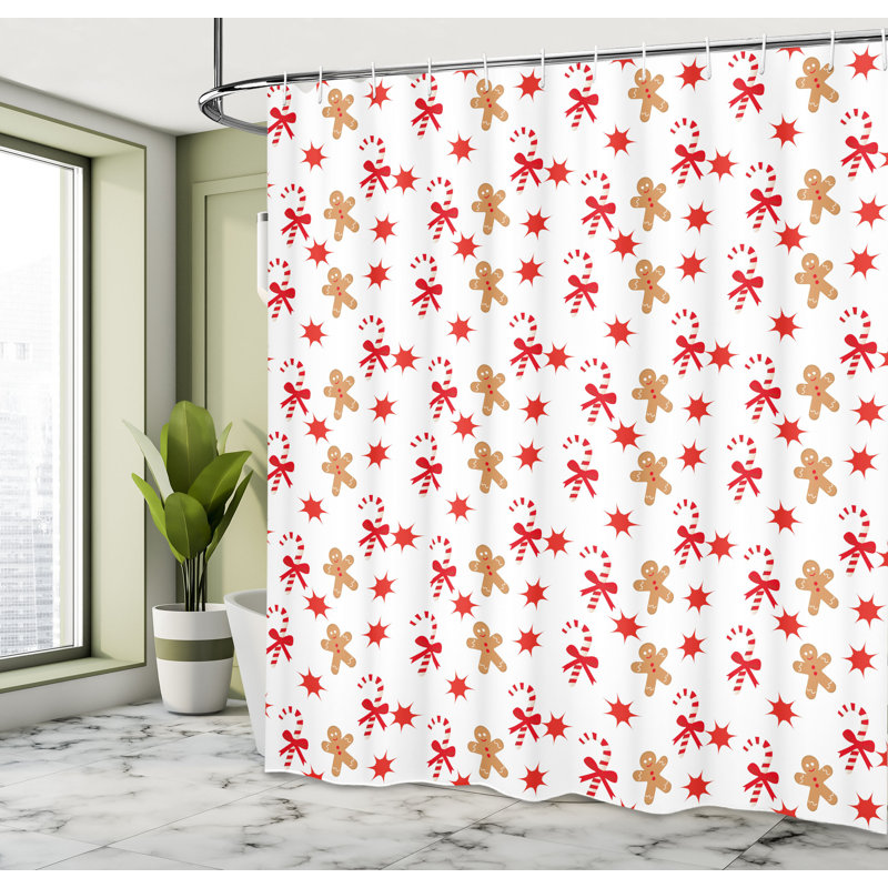Shower Curtain with Hooks Included, 84"H x 69"W