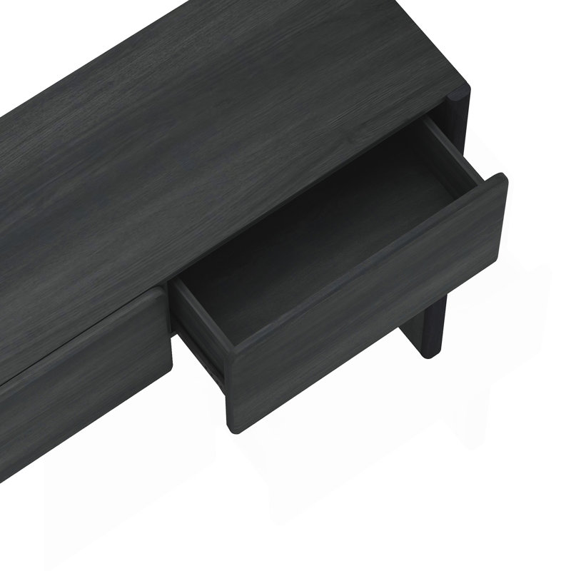 Console Table In Charcoal Gray, Charcoal