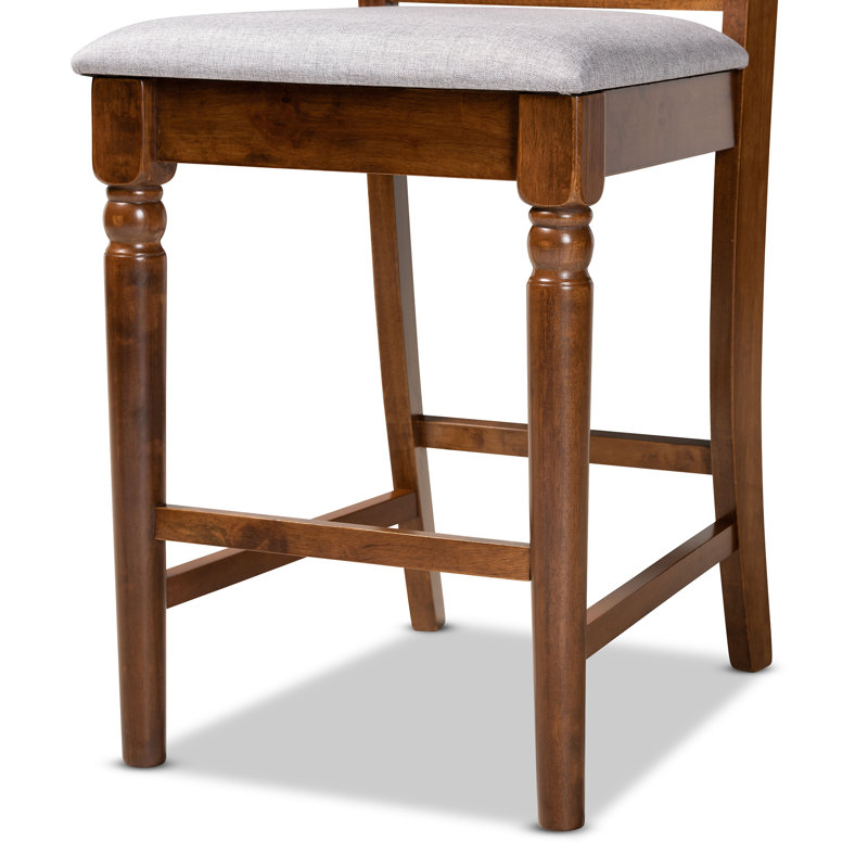 4 - Person Four Leg Dining Set, Sand/Dark Brown, Dark Brown