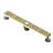 FINE FIXTURES Linear Shower Drain, 36 inch Slotted Grate Design, 10-Gauge 304 Stainless Steel, Center Outlet, Fast Drainage, Hair Strainer Included-126703034