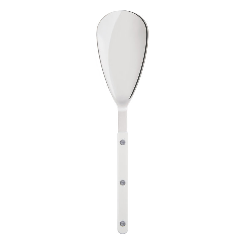 Bistrot Solid Serving Spoon, White