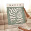 «Botanical Matisse Plant Sage Green Mid-Century», reproduction d'art moderne sans cadre-1211422170