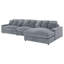 Canapé modulaire rembourré Cassidy Fog-1858220238