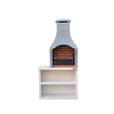Firenze Charcoal Barbecue with Side Table