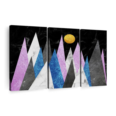 «Marble Texture Mountains» sur toile
