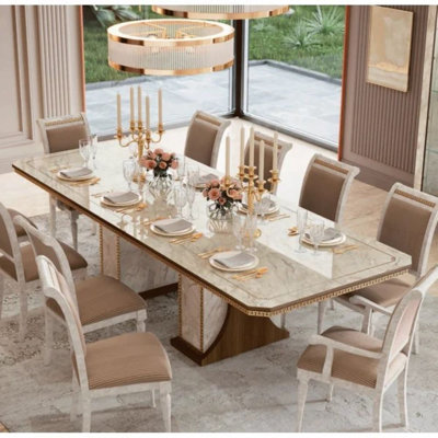 11 - Piece Solid Wood Dining Set