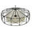Aspen Fabric Semi Flush Mount