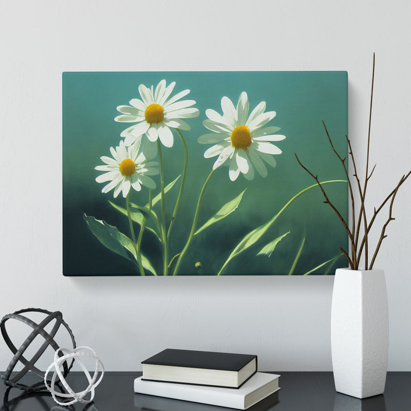 Cosmopolitan Daisy Flowers - Wrapped Canvas, 35cm H x 50cm W x 3cm D