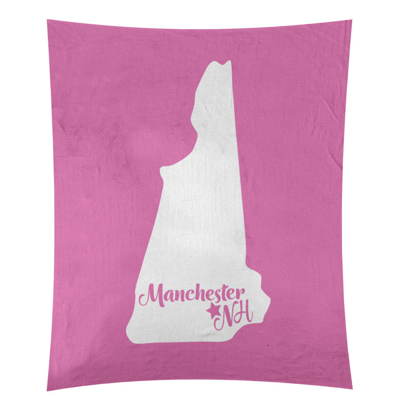 Tapisserie murale Manchester, New Hampshire, H 27,5 po x l 37,5 po, Rose