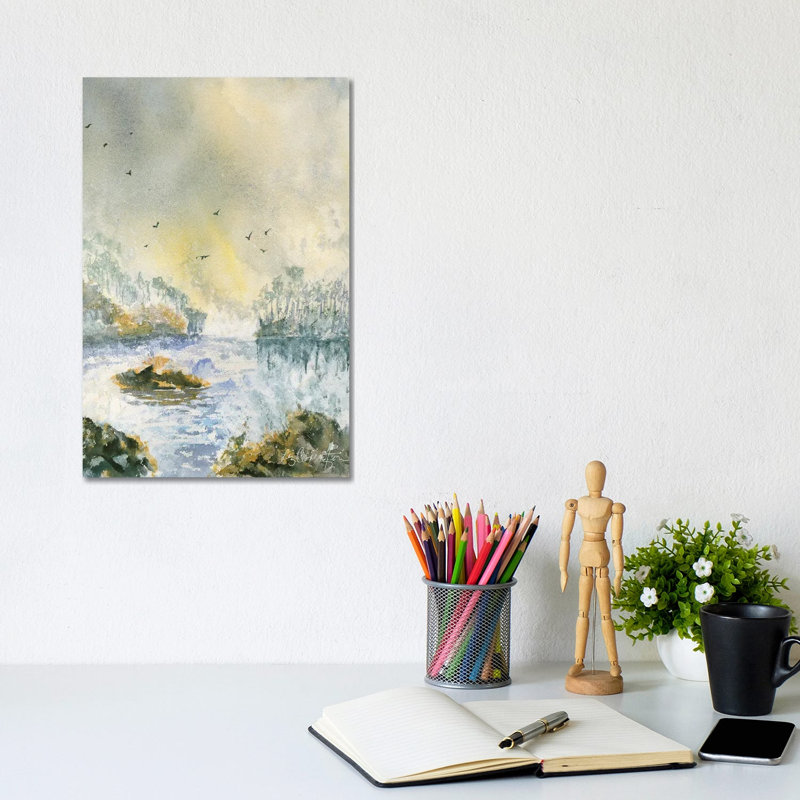 Rain Threatens by Liz Covington - Gallery-Wrapped Canvas Giclée on Canvas, Wrapped Canvas, 20.32 cm H x 30.48 cm W