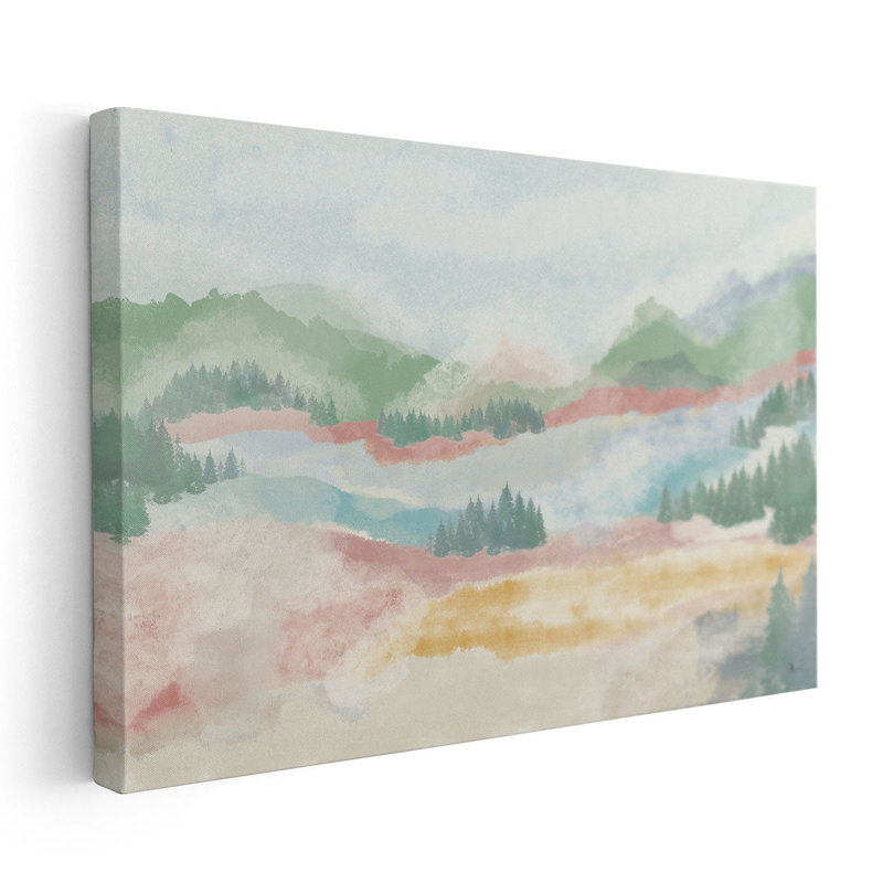 «Misty Tranquility», reproduction d'art sur toile, H 40 po x l 60 po