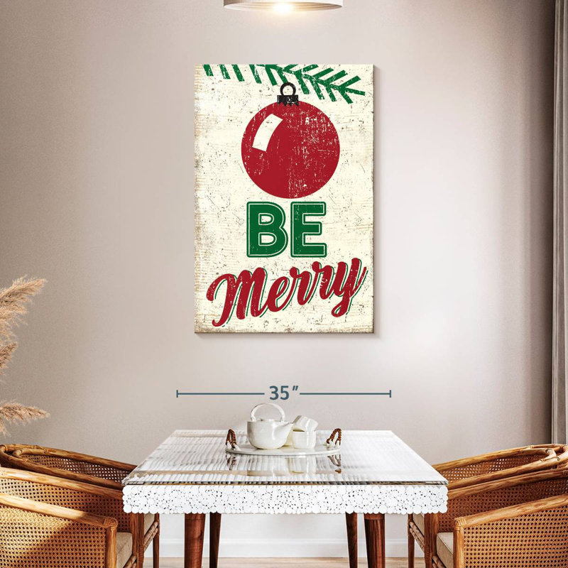 Be Merry, 45" H x 30" W