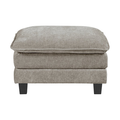 Modern Style Ottoman Chenille Fabric Upholstery Contemporary Living Room Furniture 1Pc Durable Plywood Plush Comfort