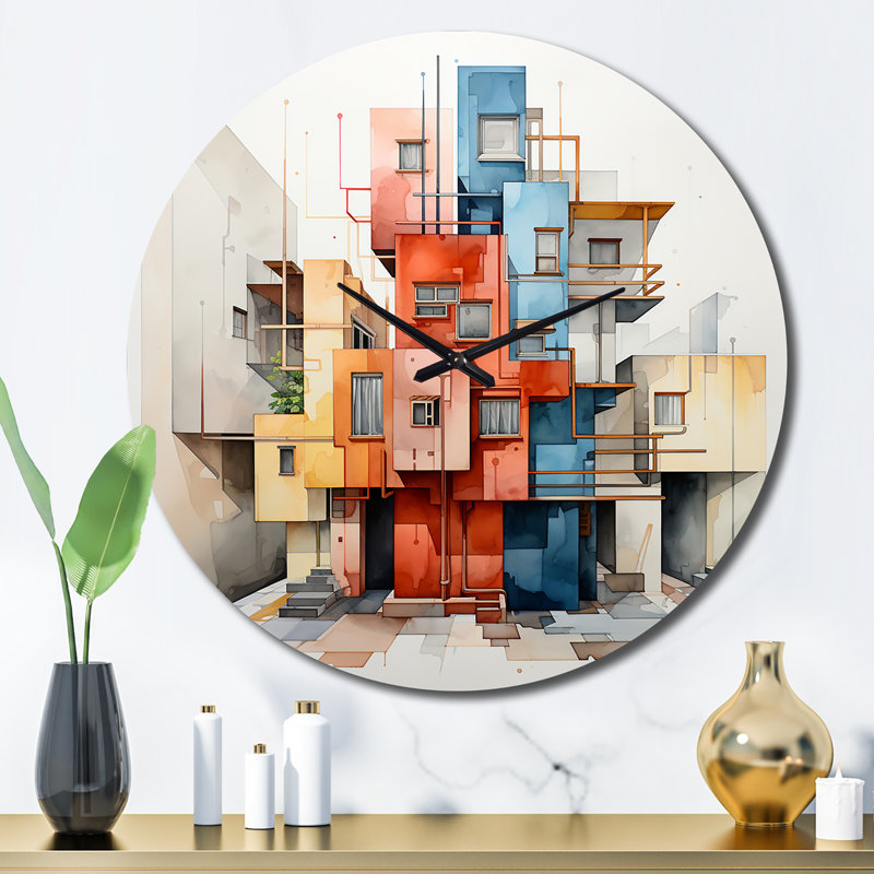 Balliett - Cubism Wall Clock, Large