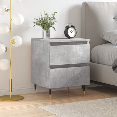 Solley 40 cm W Iron Bedside Table