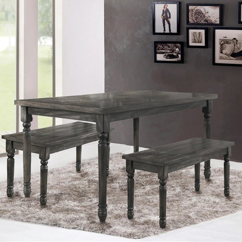 Transitional Style Rectangular Dining Table