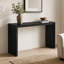 U_STYLE Console de style moderne en placage de bois massif de paulownia, convenant au vestibule, au salon ou à l'entrée.-1200173140