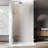 32"W x 72"H Reversible Single Fixed Frameless Shower Panel, 5/16" Semi-Frosted Nano Easy-Clean Glass-111995221