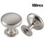 Mushroom Brushed Kitchen Cabinet Knob Pull Hardware Closet Cupboard(Set Of 25)-56522305