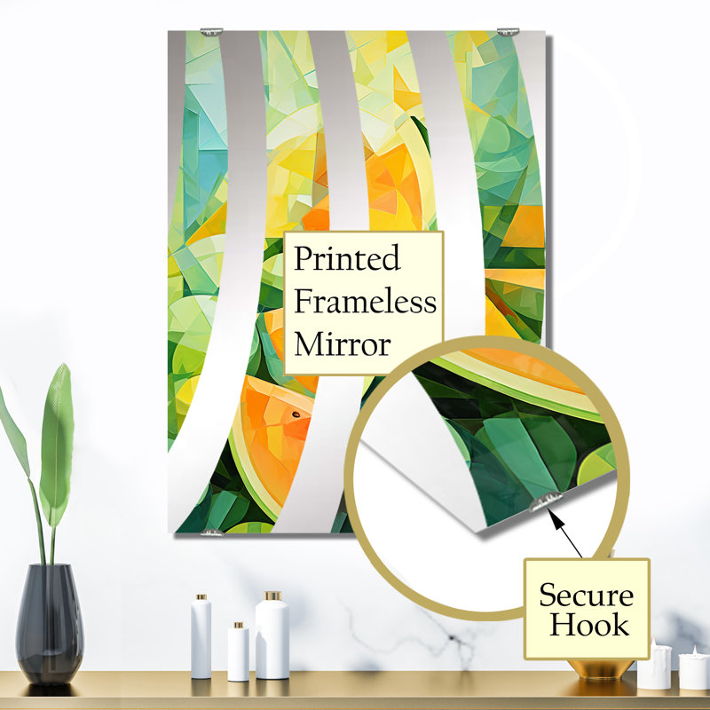 Miroir mural Melon, 32 po x 24 po