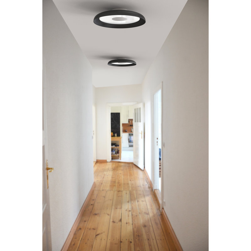 Nivél Flush Mount, Black, 1.9" H x 15" W x 15" D