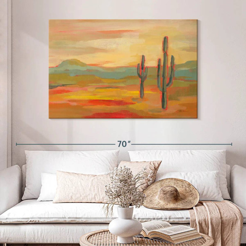 Désert d'Alvord Saguaro, H 32 po x l 48 po