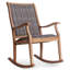 Chaise berçante d'extérieur en teck Annachiara
