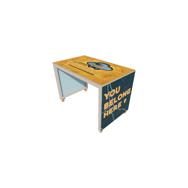 Mobile Conversation Table, 60" L x 36" W