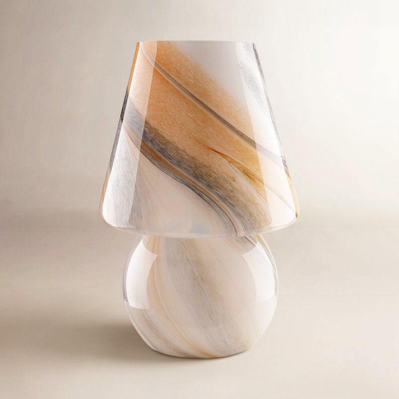Lampe en verre Norfolk, Gris