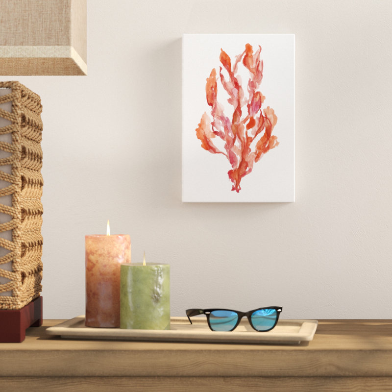 'Coral Kelp II' by Jennifer Goldberger - Painting Print, 30cm H x 20cm W, Wrapped Canvas