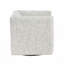 Fauteuil pivotant en tissu jacquard beige Modern Living