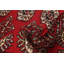 Tapis rouge en laine noué à la main de conception unique 2 pi 11 po x 5 pi Momka