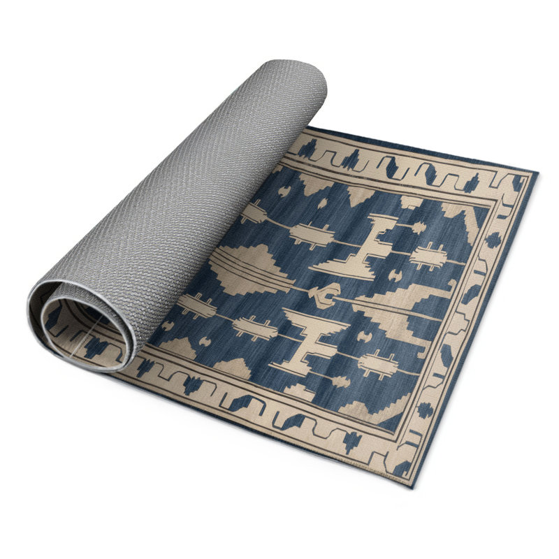 Tapis intérieur et extérieur ArtDeco, Rectangle 5 pi x 7 pi