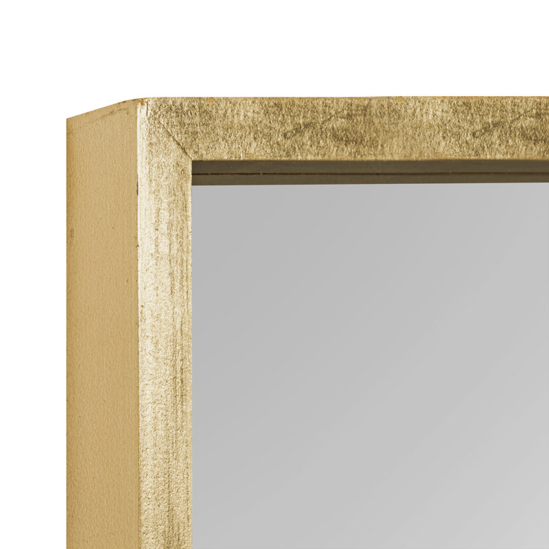 Travis Engineered Wood Mirror, Gold, 48X16