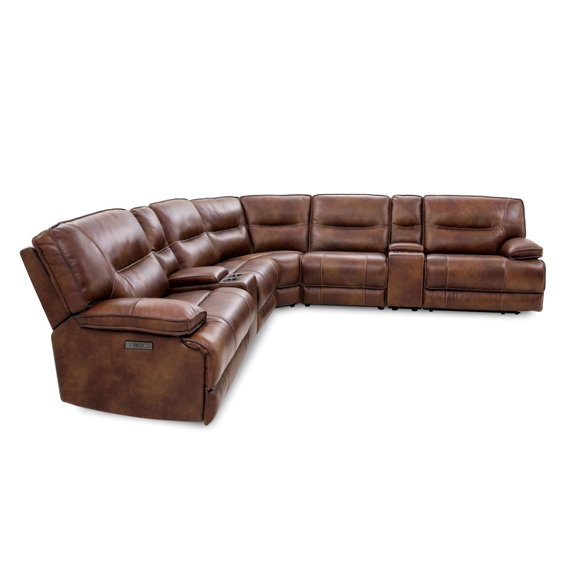 Kettwig Upholstered Power Reclining L-Shaped Sectional Symmetrical