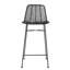 Tabouret de bar chic en rotin avec structure en métal-1193646648