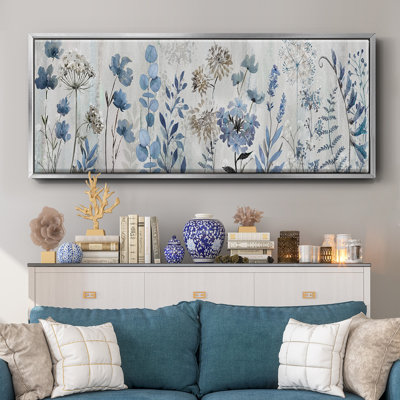 «Blue Meadow», toile encadrée