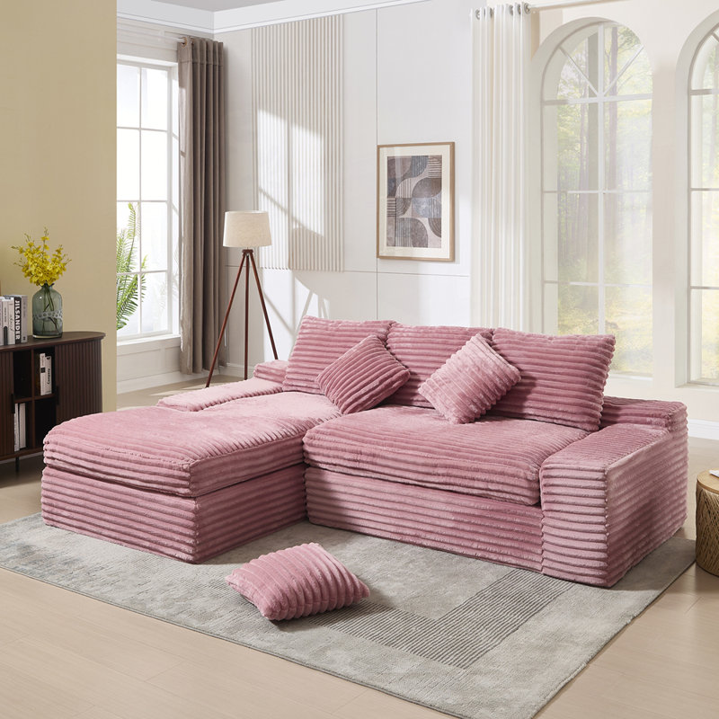 Canapé modulaire Boneless, Rose