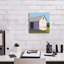  «Bucolique Structure 1» par Carol Young, art mural sur toile, 12 po x 12 po