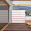 Blumfeldt 3cm W x 0.13cm D White/Beige Cover Retractable Side Awning