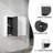 12" Wall-Mounted Bathroom Side Cabinet with Soft Close Doors-1349353163