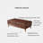 Rectangular solid wood coffee table