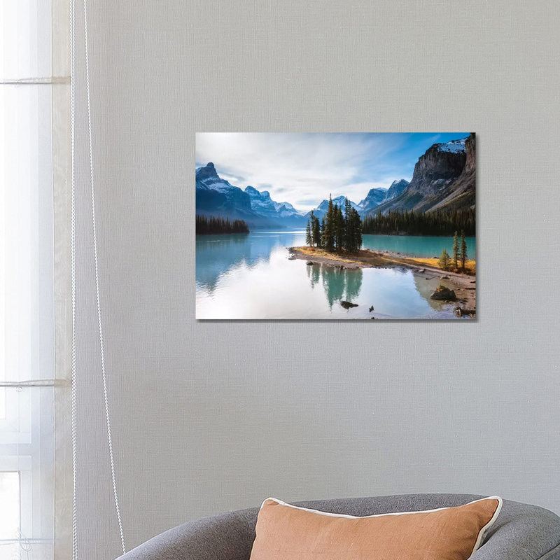 Iconic Spirit Island On Maligne Lake by Matteo Colombo - Wrapped Canvas Print, 66.04 cm H x 45.72 cm W x 3.175 cm D