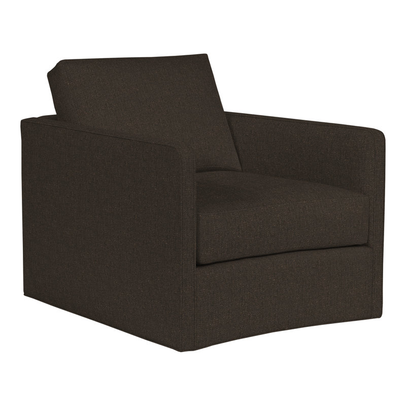 Wynne Swivel Chair, Perigold Sumptuous Chenille II Truffle 