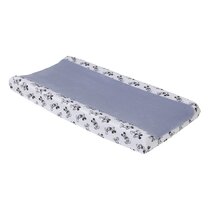 Couvre-matelas pour table à langer avec ouverture pour sangles - Fleurs