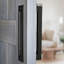 Ensemble de porte de grange en fer noir Ageless