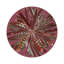 Pheasant Feathers Vegan Leather Round Pebble Placemat-1246054998