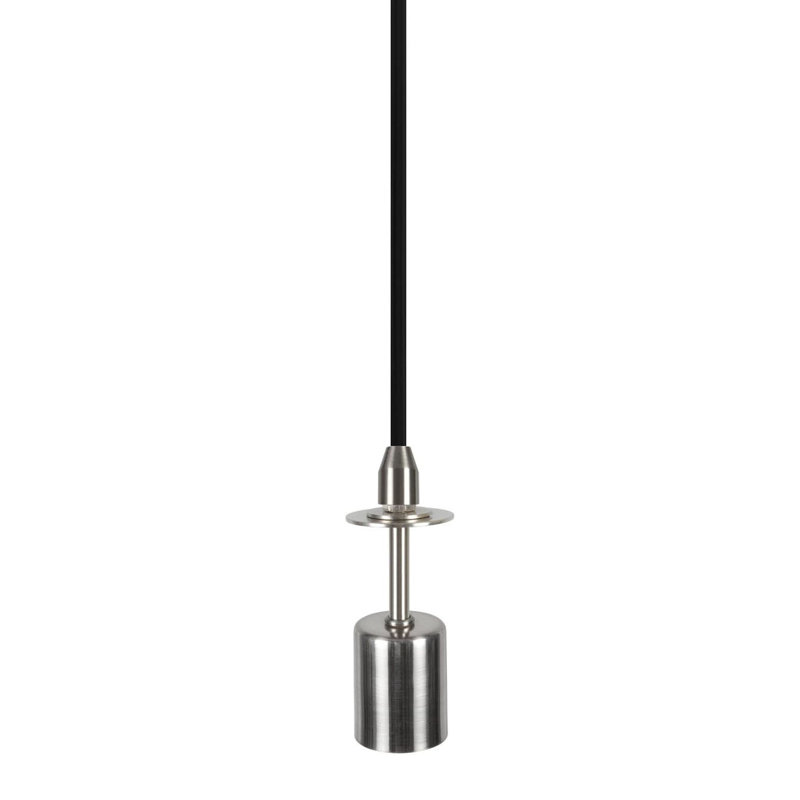 1 - Light Satin Nickel Single Pendant, Ivory