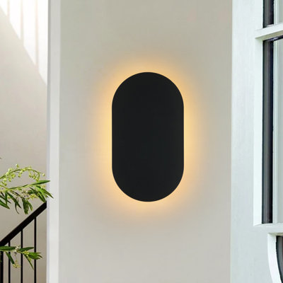 Minimalist Simple Dimmable Led Round Oval Wall Sconce