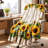 Sunflower Farmhouse Rustic Throw Blanket, Cozy Plush Decorative Blanket for Sofa, Couch, Bedroom, Living Room Home Decor-135620599